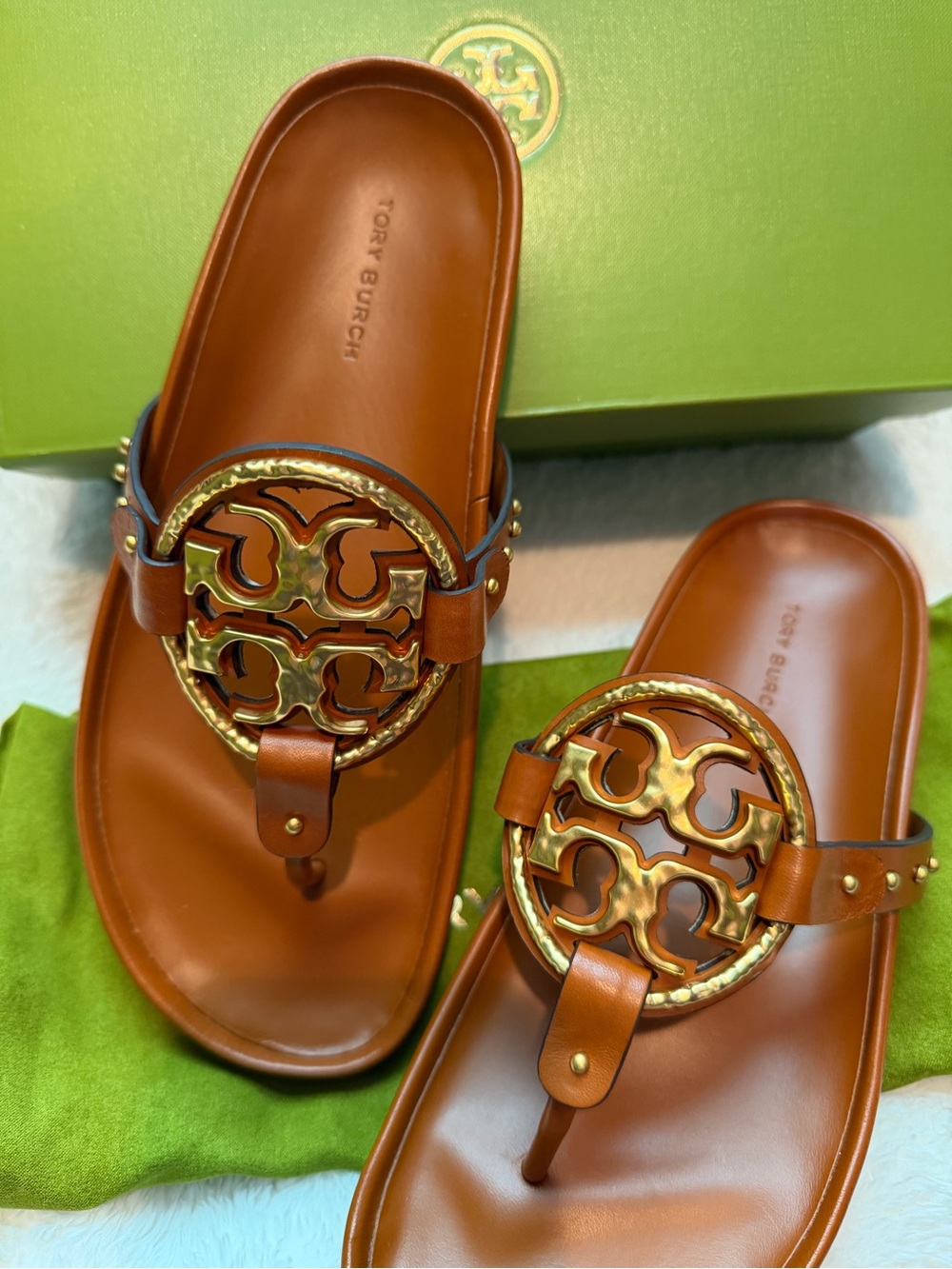 Tory Burch Miller Cloud Vintage Plaque Sandals - Picture 7 of 10